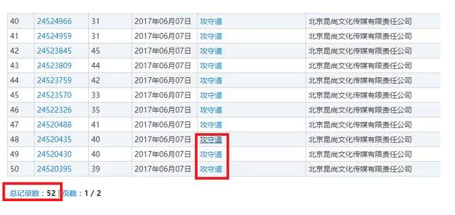 “功守道”已被注册商标这么多了? “功守道”已被注册商标这么多了?